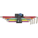 Set Clé allen long inox 9-unités T8-T40 Color Wera