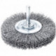 Brosse ronde sur tige fil d'acier 70x0,3mm 