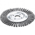 Brosse pinceau fil d'acier 125x6mm 0,5mm 
