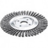 Brosse pinceau fil d'acier 125x6mm 0,5mm 