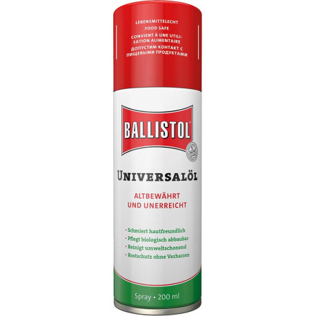 Huile universelle Ballistol spray 200ml en 27 longues (Par 12)