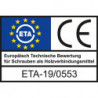 Vis HECO-TOPIX-plus Telko TD 100 x 140 TG bleu galvanisé (Par 50)