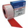 Ruban barrière rouleau de 500 m rouge / blanc bloqué Ange bleu composé d'au moins 80 % de matières premières recyclées