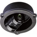 Roulette pivotante.14mm noir