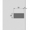 Boîtier 9116092pour charnière invisible zingué