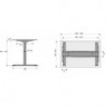 Table elevatrice électrique 9277886Hub 470mm