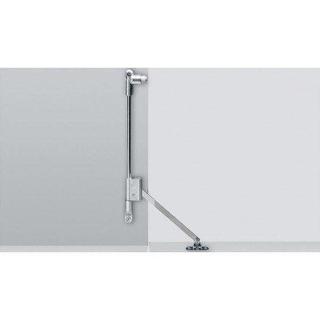 Support rabat 21698 nickel plaqué droit