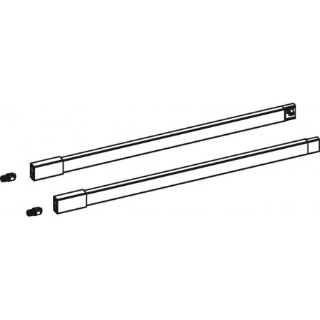 Ensemble garde-corps longitudinal ArciTech 9149287NL 350mm blanc