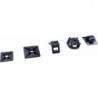 Set Serre-câbles nylon 350-unités avec base adhésive SapiSelco