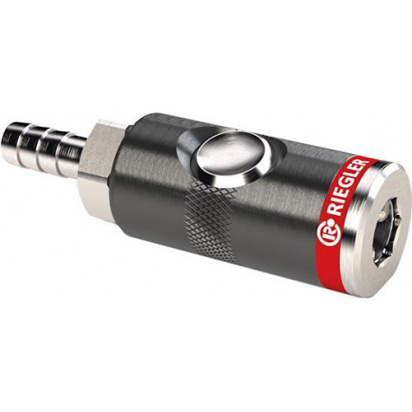Raccord de sécurité DN 7,4 mm, filetage intérieur filetage Tülle 13mm RIEGLER