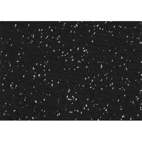 Sol pour sport caoutchouc noir/gris 6mm 1,25x10m