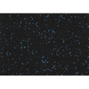 Sol pour sport caoutchouc noir/bleu 6mm 1,25x10m