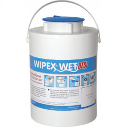 Distributeur de lingettes humides WIPEX-WET bleu plastique