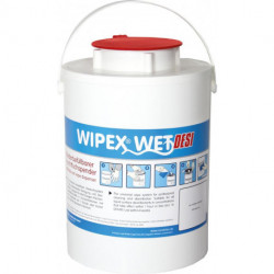 Distributeur de lingettes humides WIPEX-WET rouge plastique