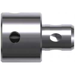 Adaptateur avec support Quick-In pour carotteuses avec queue Weldon 19 mm (3/4 ") avec 1 tige d'éjection