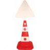 Cône de signalisation avec oeil rouge avec verres réfléchissants hauteur 613mm