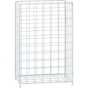 Corbeille treillis 60 litres métal blanc
