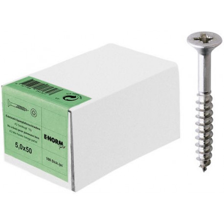 Vis à aggloméré SPS SeKo Inox A2 TG PZD 50x100/60 KP E-NORMpro (Par 50)