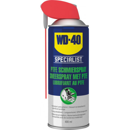 Polytétrafluoroéthylène Lubrifiant Spray Specialist Smart Straw Aerosol 400ml WD-40 (Par 12)