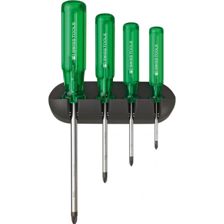 Set Tournevis 4-unités PZ im support mural Classic PB Swiss Tools