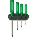 Set Tournevis 4-unités PZ im support mural Classic PB Swiss Tools