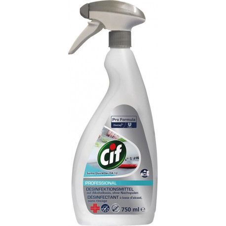 Cif Professional QuickDes désinfection rapide 6x0,75L (Par 6)