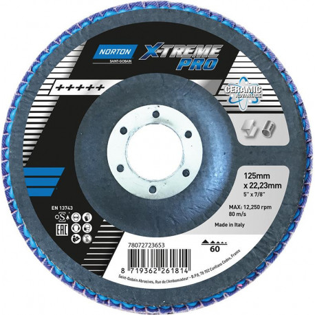 Disque lamelle X-Treme Pro 125 mm P60