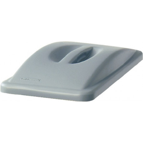 Couvercle polyéthylène gris l.290xP520 mm adapté à poubelle de tri 60 l avec poi