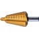 Foret perce-tôle de précision, acier rapide, revêtement TiN, Capacité de perçage : 3-14 mm, Taille 1, Long. totale 58 mm, Long. de la queue : 20 mm