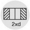 Taraud mécanique pour trous débouchants, revêtement TiAIN, DIN 371 B, Filetage M2, Pas 0,4 mm, Long. totale : 45 mm, queue Ø 2,8 mm