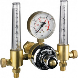 Détendeur pour bouteilles 821-F Argon/CO2 200 bar 30 l/min W 21,8 x 1/14 po. RH HARRIS