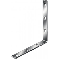Angle fort longueur 40 mm largeur 20 mm épaisseur 3 mm acier galvanisé trou Ø 4,5 mm VORMANN
