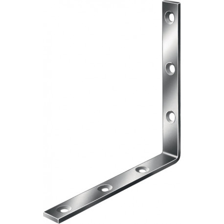 Angle fort longueur 40 mm largeur 20 mm épaisseur 3 mm acier galvanisé trou Ø 4,5 mm VORMANN