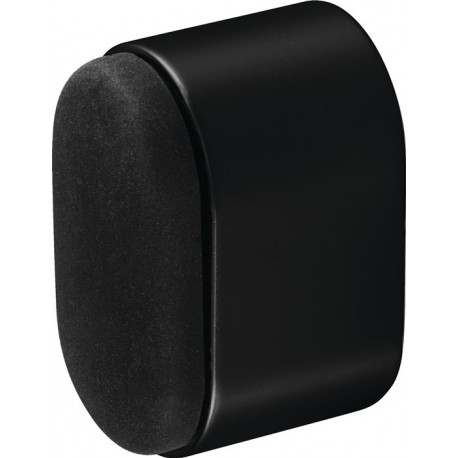 Butoir de porte murale 4700/4702/4704 aluminium, anodisé noir, longueur 25 mm HERMETA