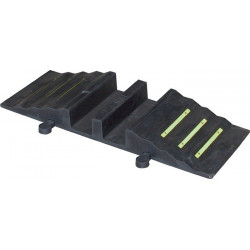 Passerelle à tuyau en caoutchouc L855xl302xH84 mm jusquà 75 mm pour 2 tuyaux PARSCH