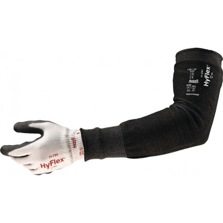 Manchette HyFlex 11-250 305 mm noir tissu Intercept HPPE EN 388 catégorie EPI II ANSELL