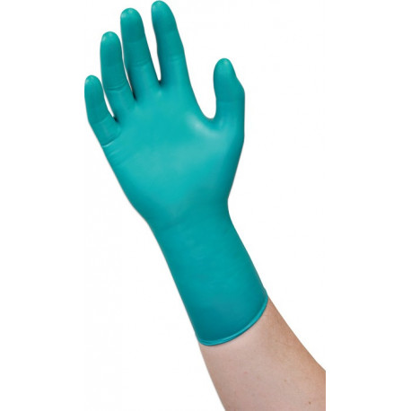 Gants usage unique.Microflex 93-260 Taille.6.5-7 vert/bleu Neopren/Nitril 50 St./Box