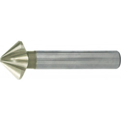 Foret aléseur EUC DIN 335C 90 Degrés D.4.3mm HSS spécial Tige cylindrique Z.3 BECK