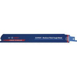 Lame de scie sabre Med.Thick Metal L.225mm B.25mm TPI 10 2.5mm 3 Unités