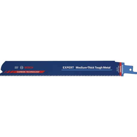 Lame de scie sabre Med.Thick Metal L.225mm B.25mm TPI 10 2.5mm 3 Unités