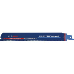Lame de scie sabre Expert Thick Tough Metal L.225mm B.25mm TPI 8 3mm 3 Unités