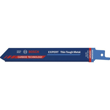 Lame de scie sabre Expert Thin Tough Metal L.150mm B.19mm TPI 18 1.4mm 3 Unités