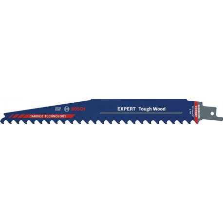 Lame de scie sabre Expert Tough Wood L.225mm B.25mm TPI 3 8.5mm 3 Unités