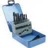 Set Foret hélicoïdal DIN338 Typ N D.1-10x0.5mm HSS-R 19 unités coffret métalette