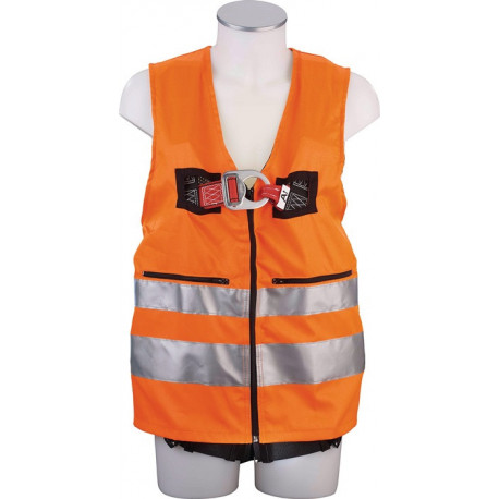 Gilet haute visibilité MAS40 Quick EN361 EN20471 Gilet 2 points orange pour taille 44-54 MAS