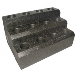 Porte-outil SK40 en support de table polypropylène 12pcs. l. 360 x P. 245 x H. 200 mm