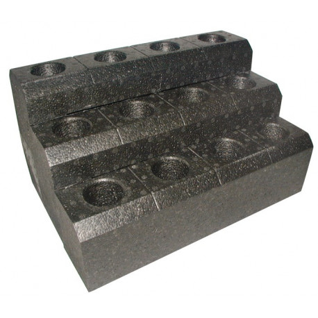 Porte-outil SK40 en support de table polypropylène 12pcs. l. 360 x P. 245 x H. 200 mm