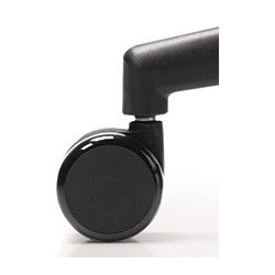 Roulette dur BD D.50mm pour chaises de travail pivotantes axe-L.25mm axe-D.10,5mm DAUPHIN