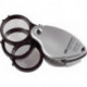 Loupe pliante Tech-Line mExtn. Objectif 3x + 5x-8x D.38mm Suisse