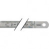 Règle en métal L.2000mm acier flexible graduation g A -mm/mm H.PREISSER